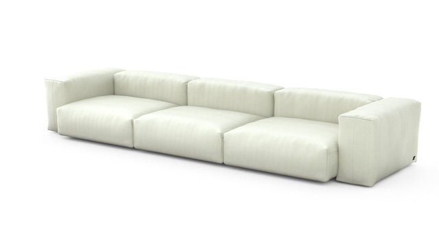 Preset three module sofa - herringbone - beige - 377cm x 115cm