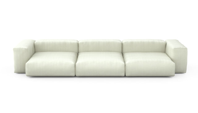 Preset three module sofa - herringbone - beige - 377cm x 136cm