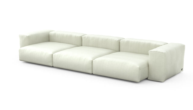 Preset three module sofa - herringbone - beige - 377cm x 136cm