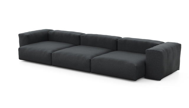 Preset three module sofa - linen - anthracite - 377cm x 136cm