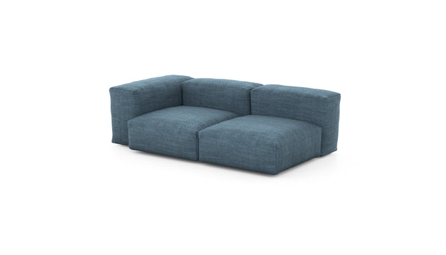 Preset two module chaise - pique - dark blue - 199cm x 115cm