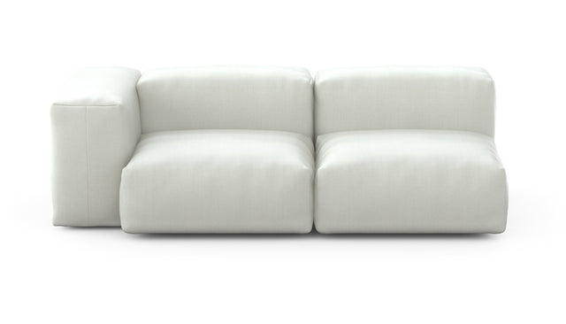 Preset two module chaise sofa - 199 x 94 - herringbone - creme