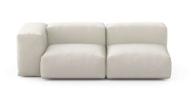 Preset two module chaise sofa - 199 x 94 - linen - platinum