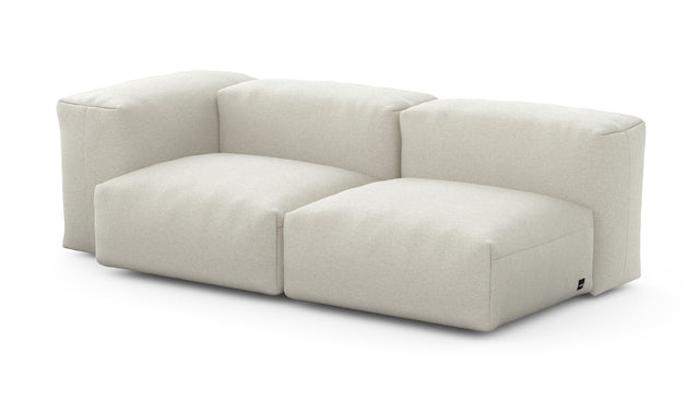 Preset two module chaise sofa - 199 x 94 - linen - platinum