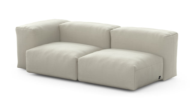 Preset two module chaise sofa - 199 x 94 - pique - beige