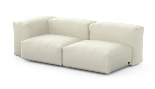 Preset two module chaise sofa - 199 x 94 - pique - creme