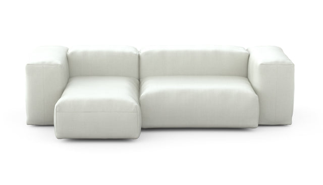 Preset two module chaise sofa - 230 x 115 - herringbone - creme