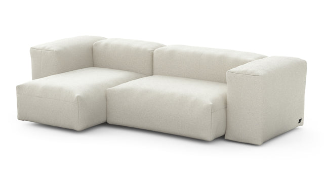 Preset two module chaise sofa - 230 x 115 - linen - platinum