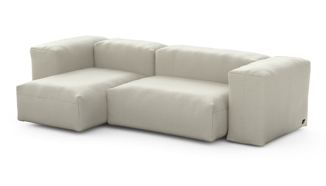 Preset two module chaise sofa - 230 x 115 - pique - beige