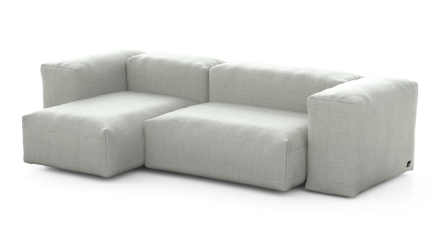 Preset two module chaise sofa - 230 x 115 - pique - light grey