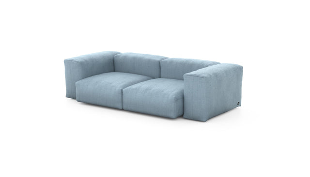 Preset two module sofa - herringbone - light blue - 230cm x 115cm