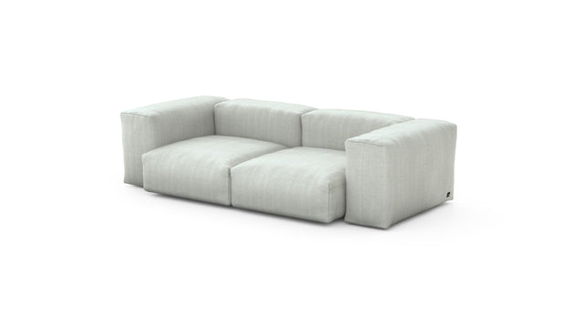 Preset two module sofa - herringbone - light grey - 230cm x 115cm