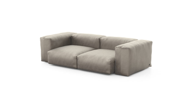 Preset two module sofa - velvet - stone - 230cm x 115cm