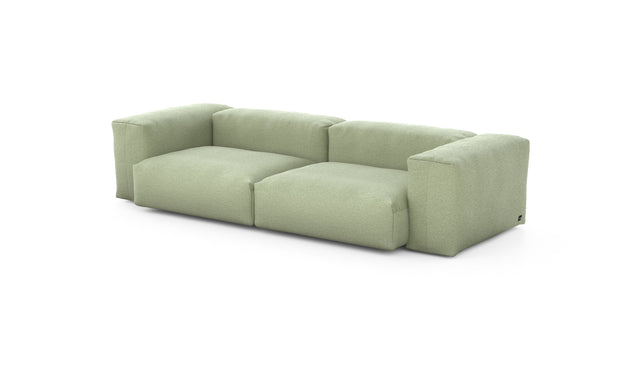 Preset two module sofa - linen - olive - 272cm x 115cm