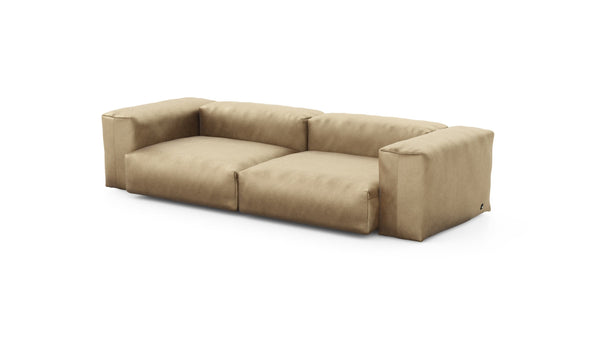 Preset two module sofa - velvet - caramel - 272cm x 115cm
