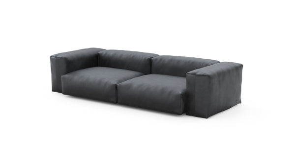 Preset two module sofa - velvet - dark grey - 272cm x 115cm