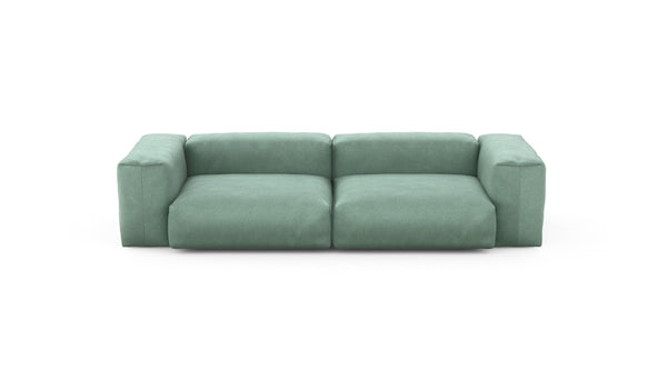 Preset two module sofa - velvet - mint - 272cm x 115cm