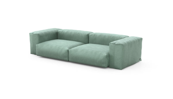 Preset two module sofa - velvet - mint - 272cm x 115cm