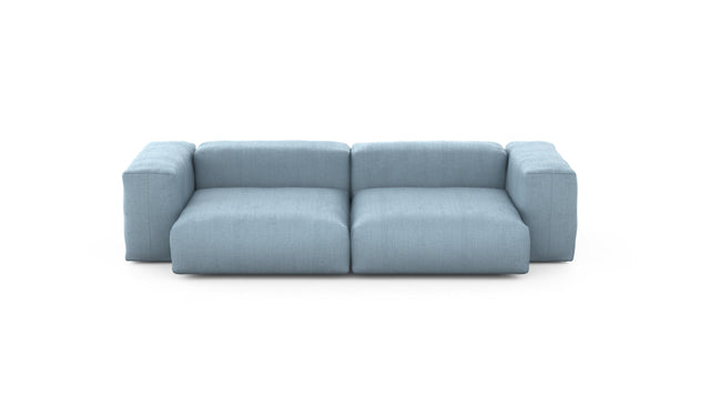 Preset two module sofa - herringbone - light blue - 272cm x 136cm