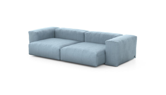 Preset two module sofa - herringbone - light blue - 272cm x 136cm