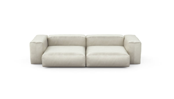 Preset two module sofa - velvet - creme - 272cm x 136cm