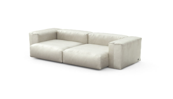 Preset two module sofa - velvet - creme - 272cm x 136cm