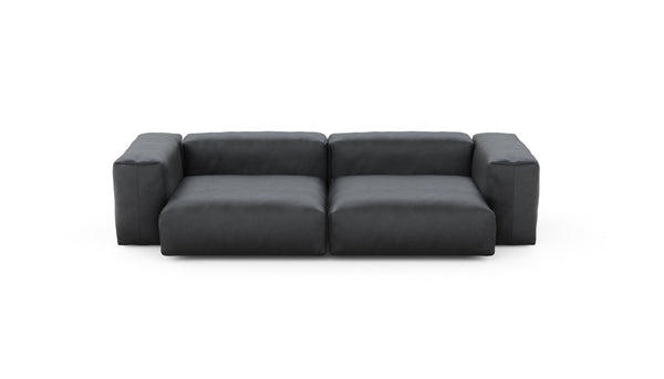 Preset two module sofa - velvet - dark grey - 272cm x 136cm