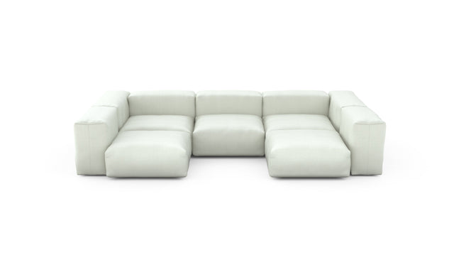 Preset u-shape sofa - herringbone - creme - 314cm x 199cm