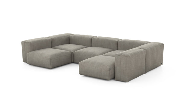 Preset u-shape sofa - pique - stone - 314cm x 199cm