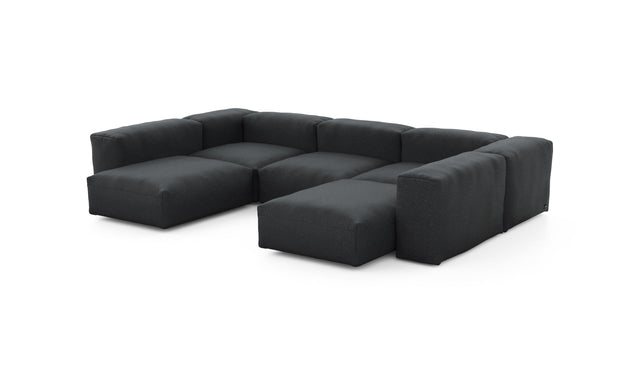 Preset u-shape sofa - linen - anthracite - 314cm x 220cm