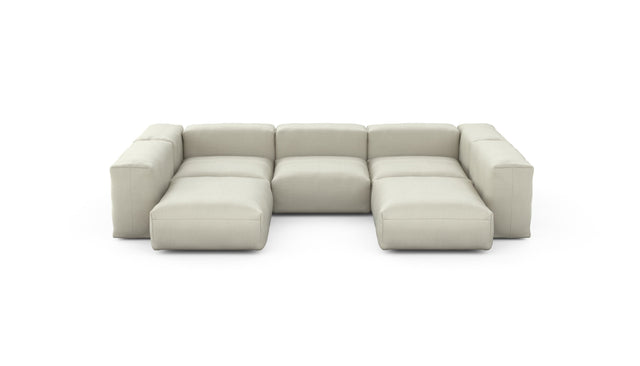 Preset u-shape sofa - pique - beige - 314cm x 220cm