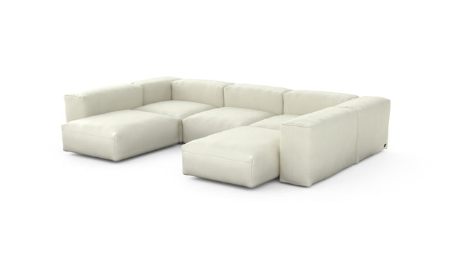 Preset u-shape sofa - pique - creme - 314cm x 220cm