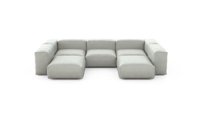 Preset u-shape sofa - pique - light grey - 314cm x 220cm