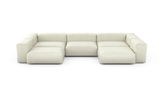 Preset u-shape sofa - pique - creme - 377cm x 199cm