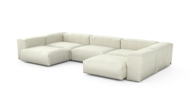 Preset u-shape sofa - pique - creme - 377cm x 199cm