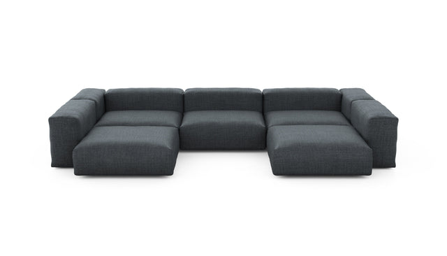 Preset u-shape sofa - pique - dark grey - 377cm x 220cm