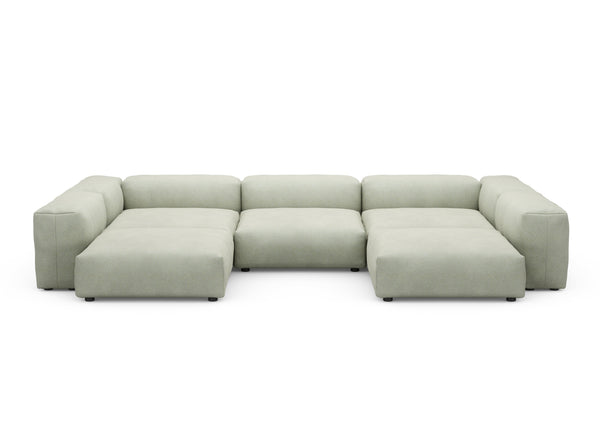 Preset u-shape sofa - knit - dune - 377cm x 241cm