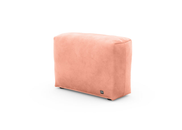 sofa side - 84x31 - velvet - peach