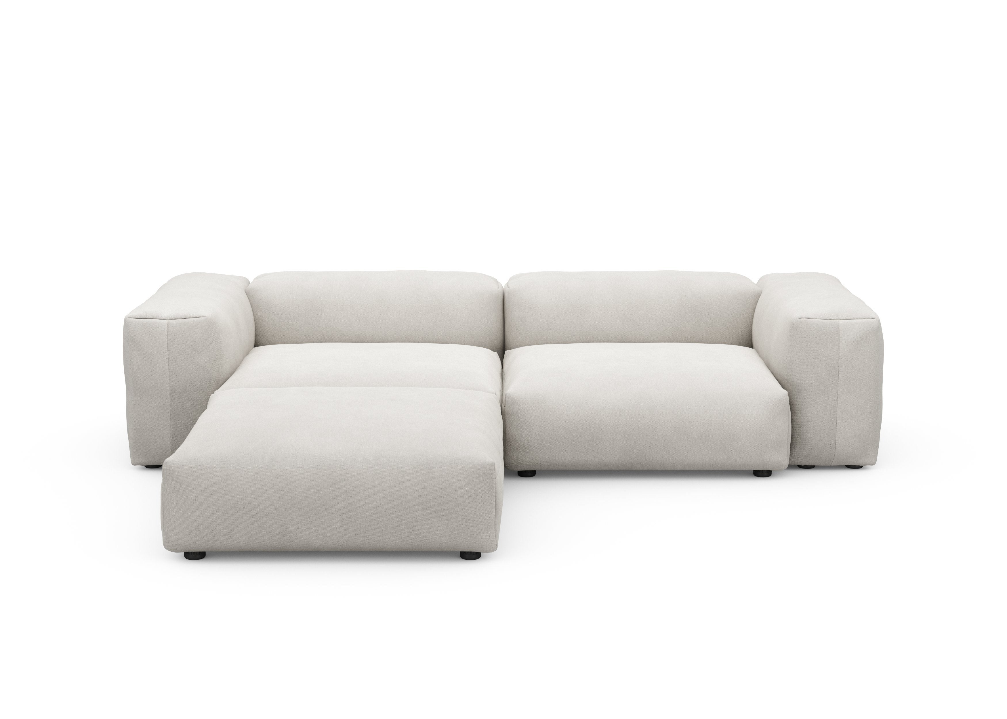 vetsak®-Corner Sofa L Canvas light grey