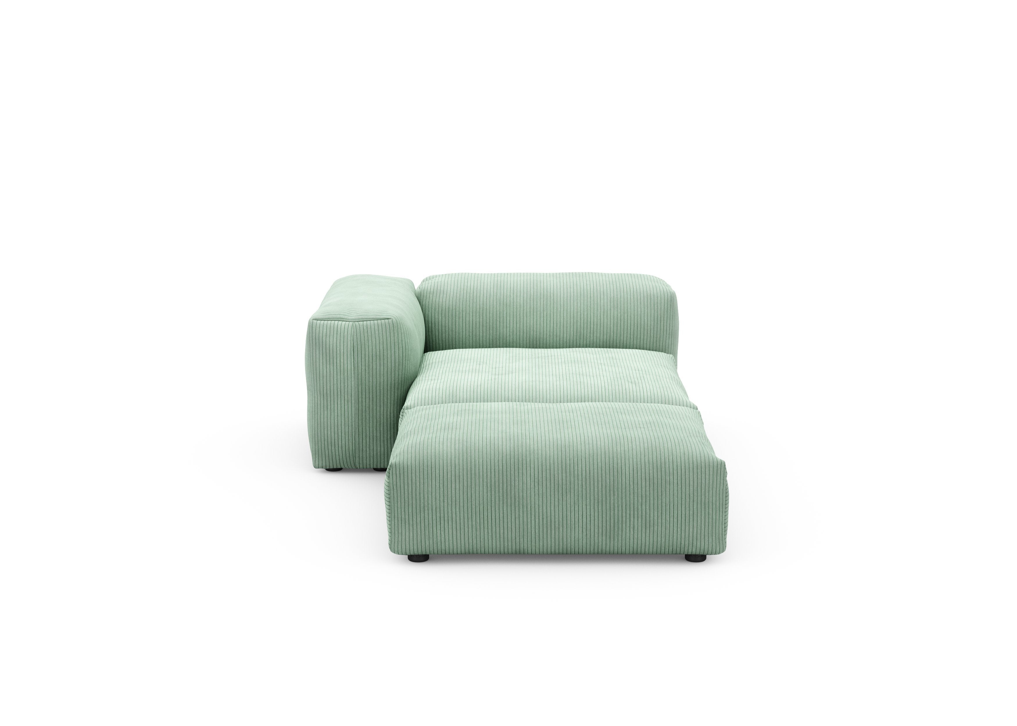vetsak®-Sofa Daybed L Cord Velours duck egg