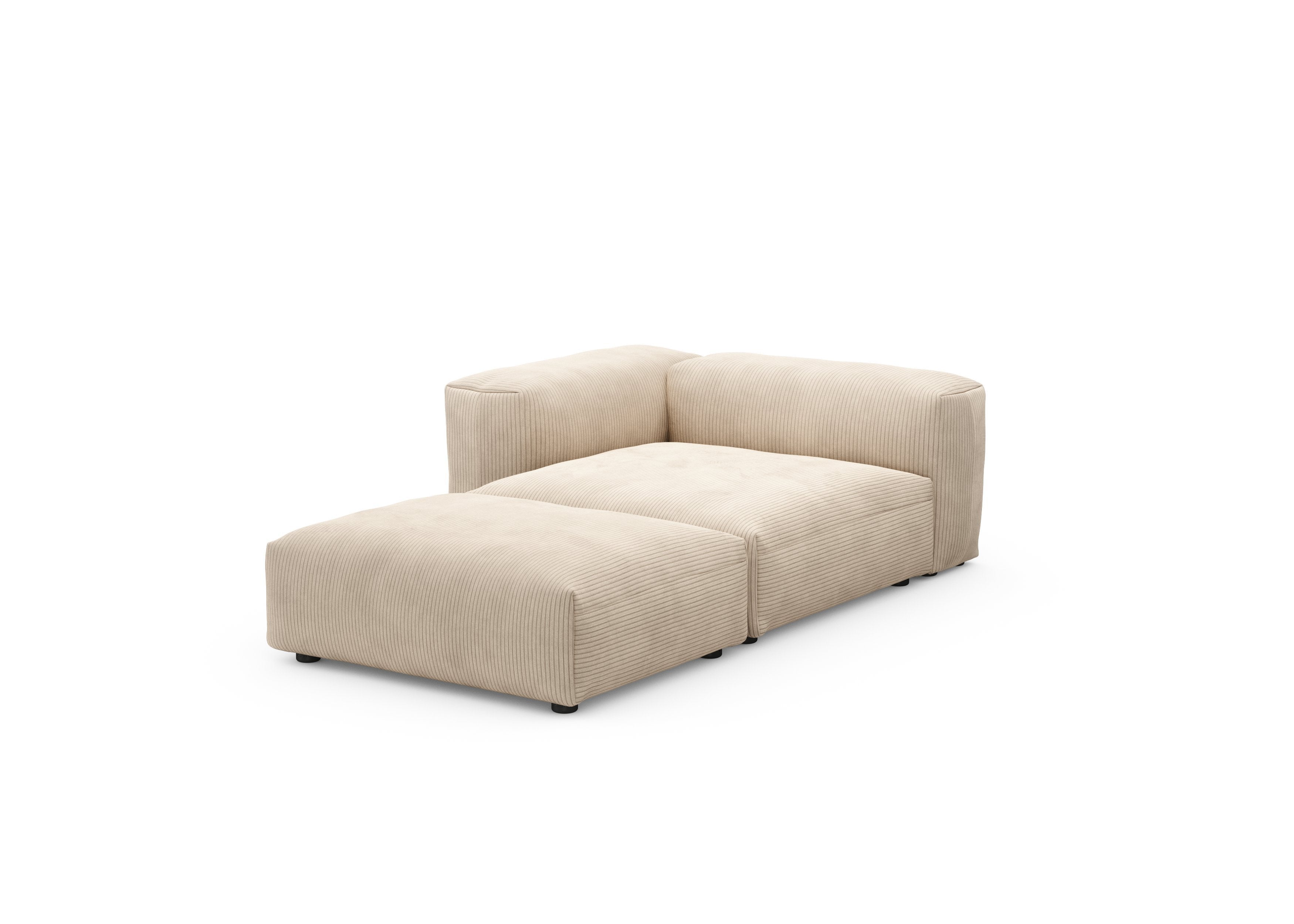 vetsak®-Sofa Daybed L Cord Velours sand