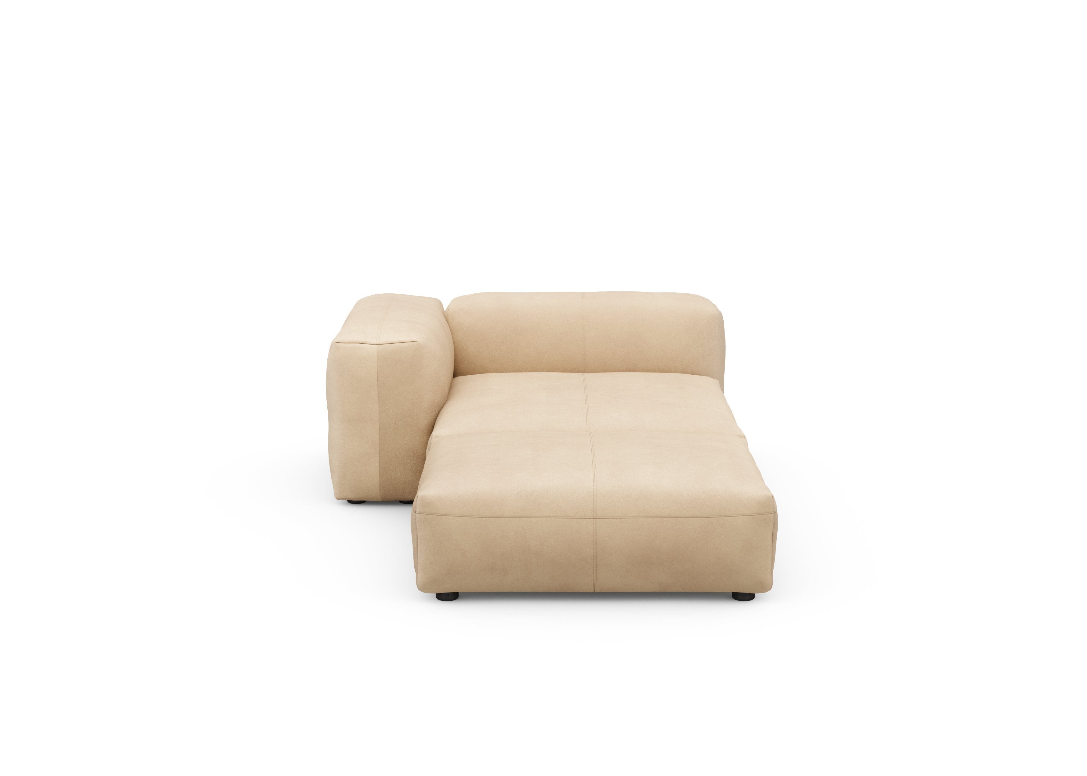 vetsak®-Sofa Daybed L Leather beige