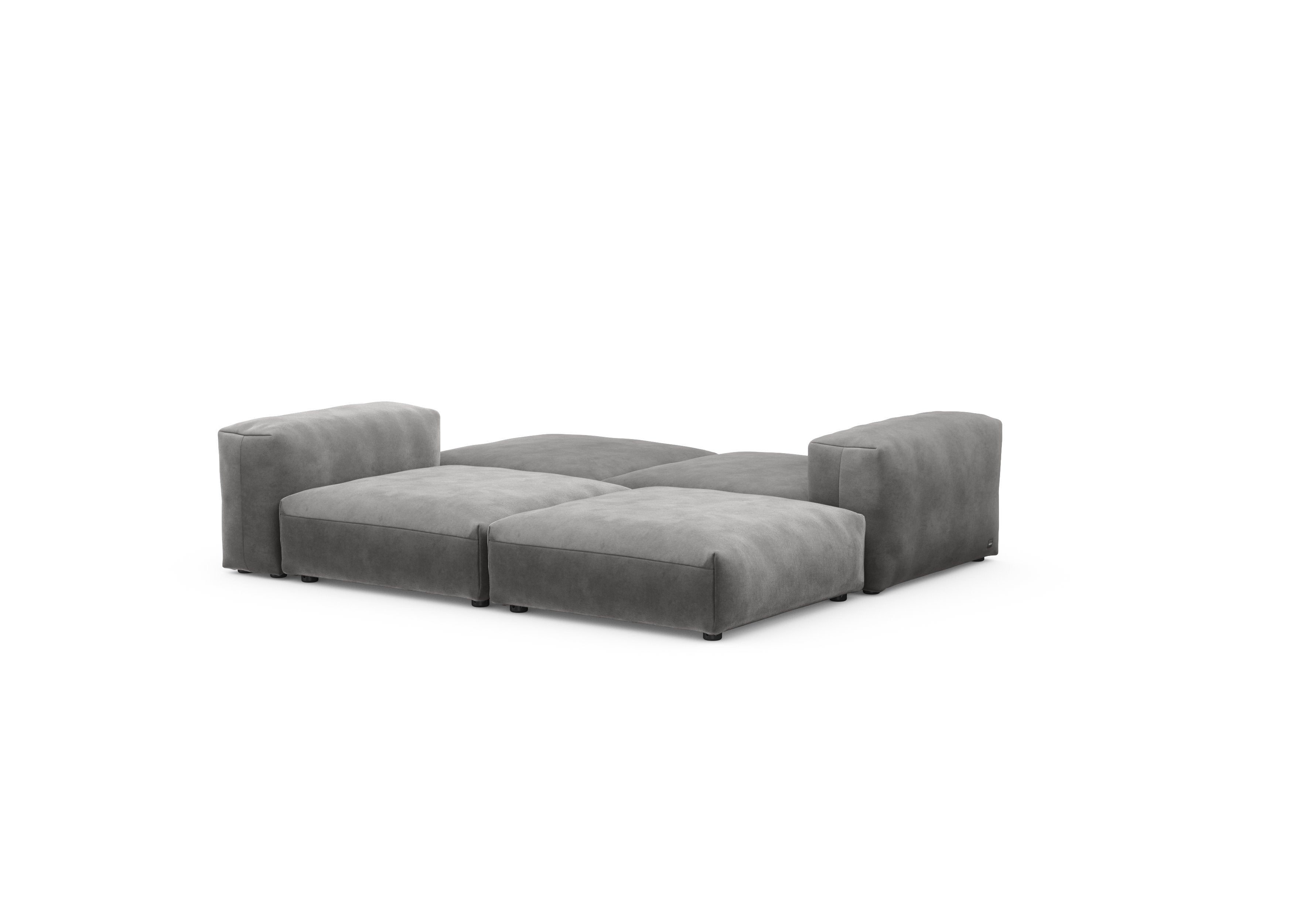 vetsak®-Sofa Loveseat L Velvet dark grey