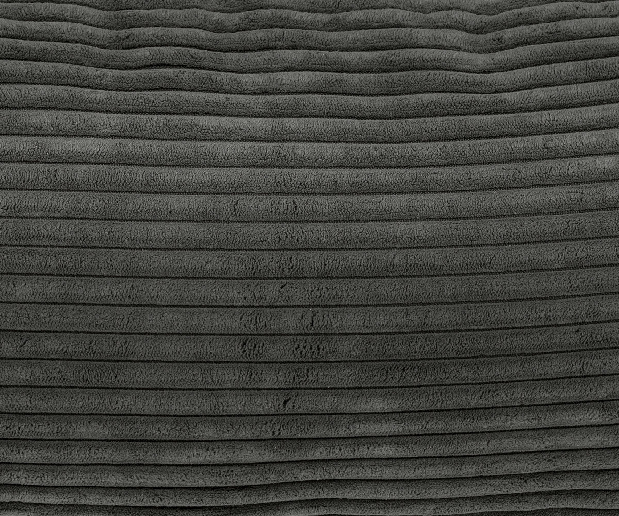 vetsak®-Two Seat Sofa L Cord Velours dark grey