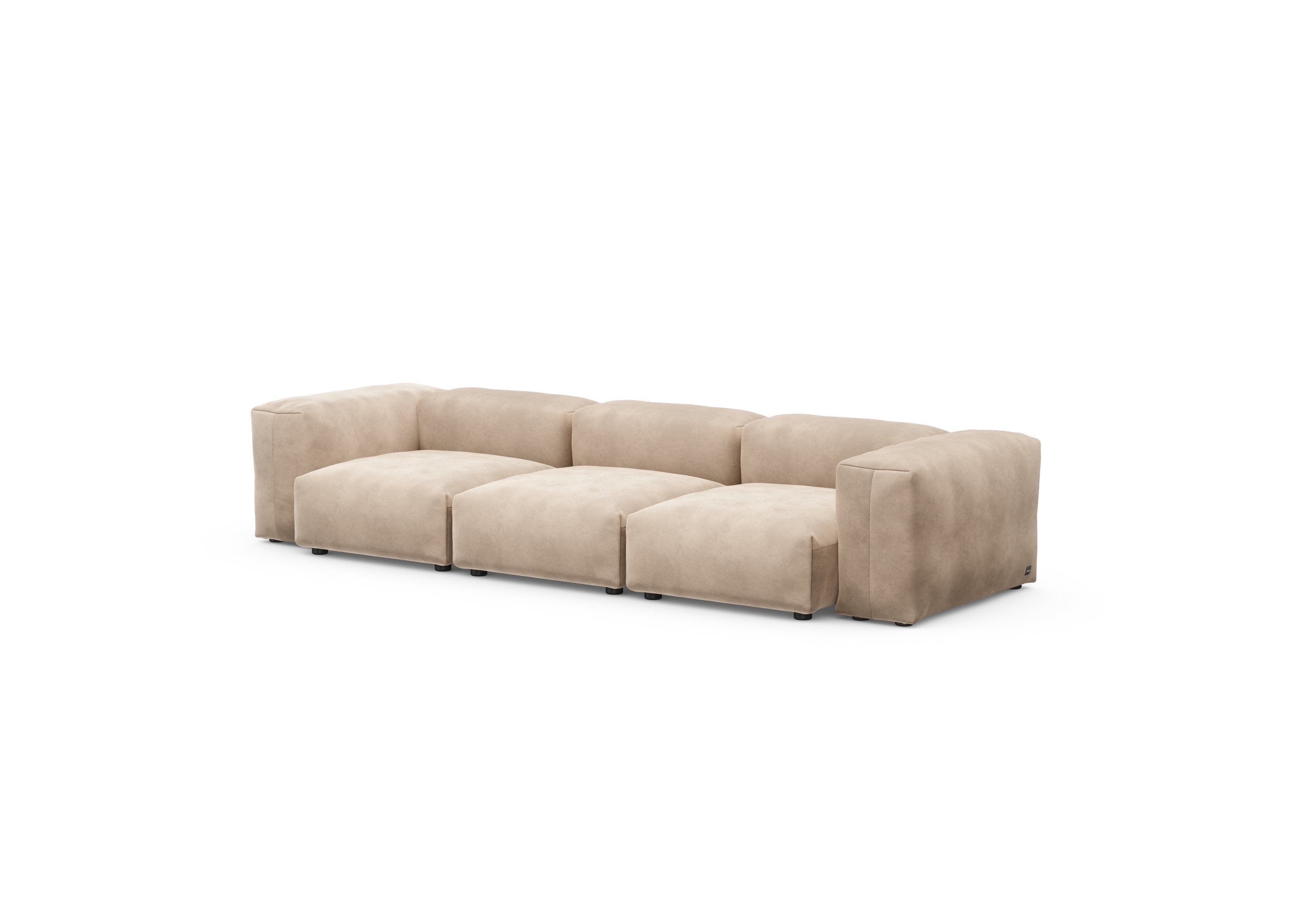 vetsak®-Three Seat Sofa S Velvet stone