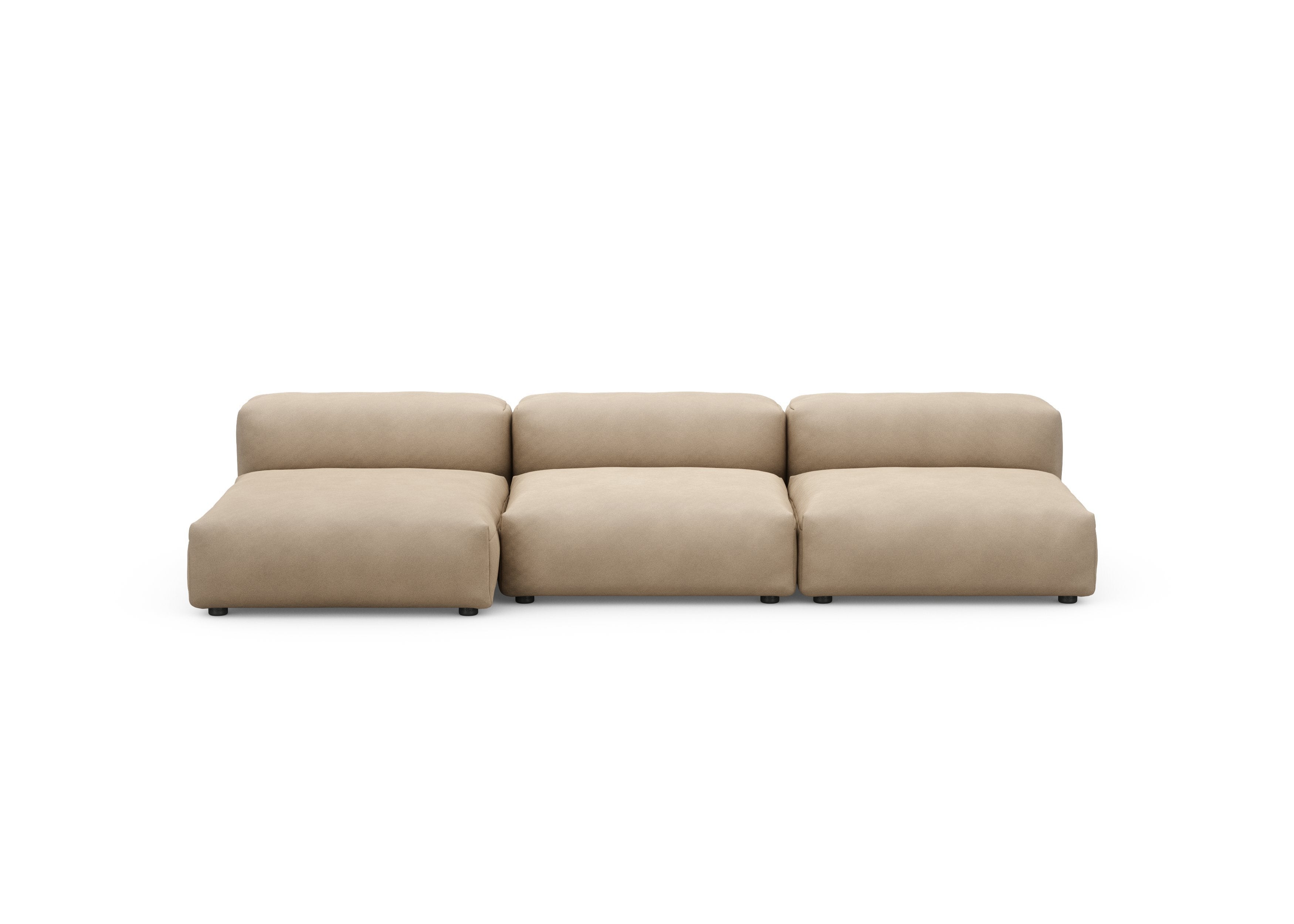 vetsak®-Three Seat Sofa L Canvas stone