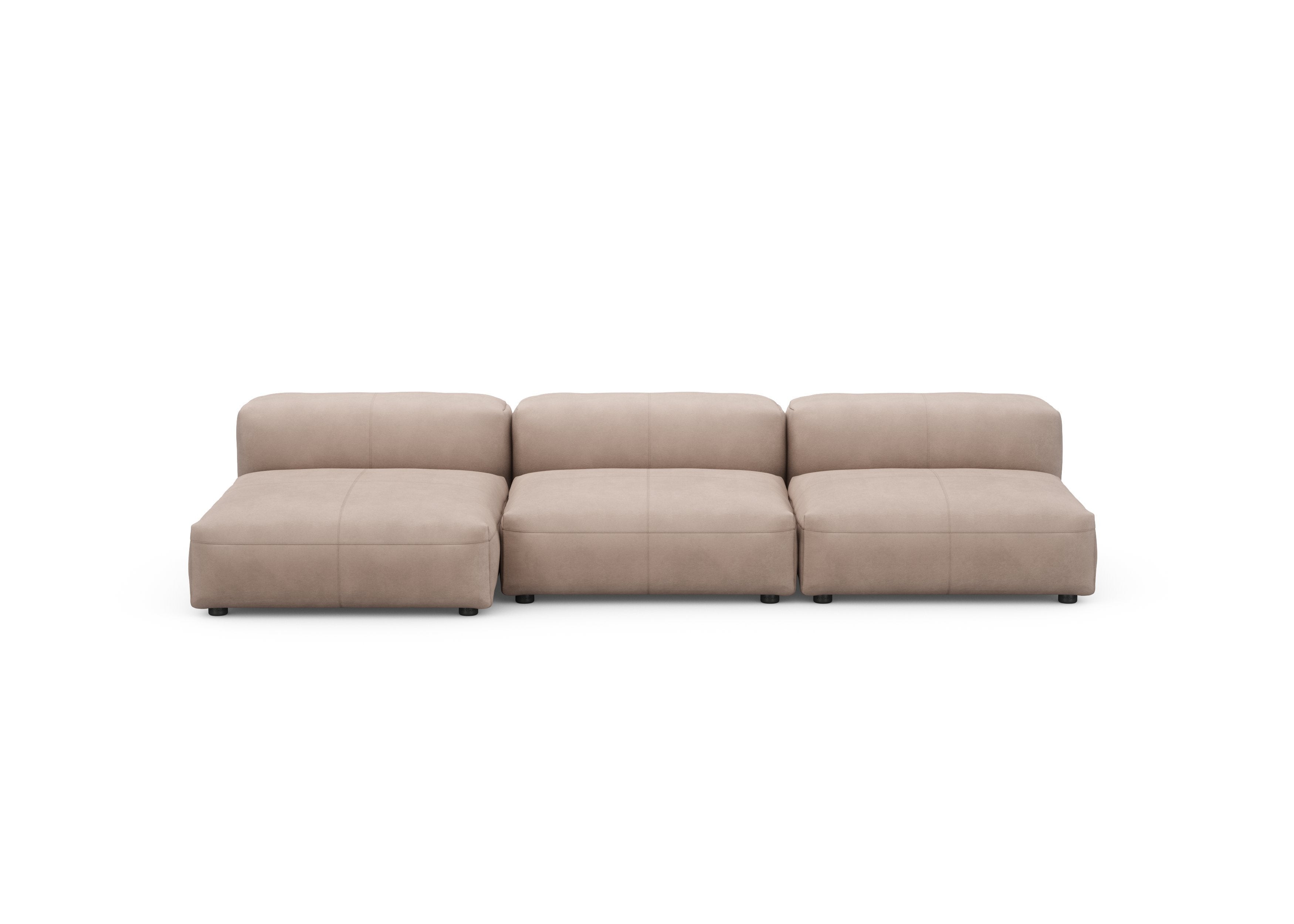 vetsak®-Three Seat Sofa L Leather stone