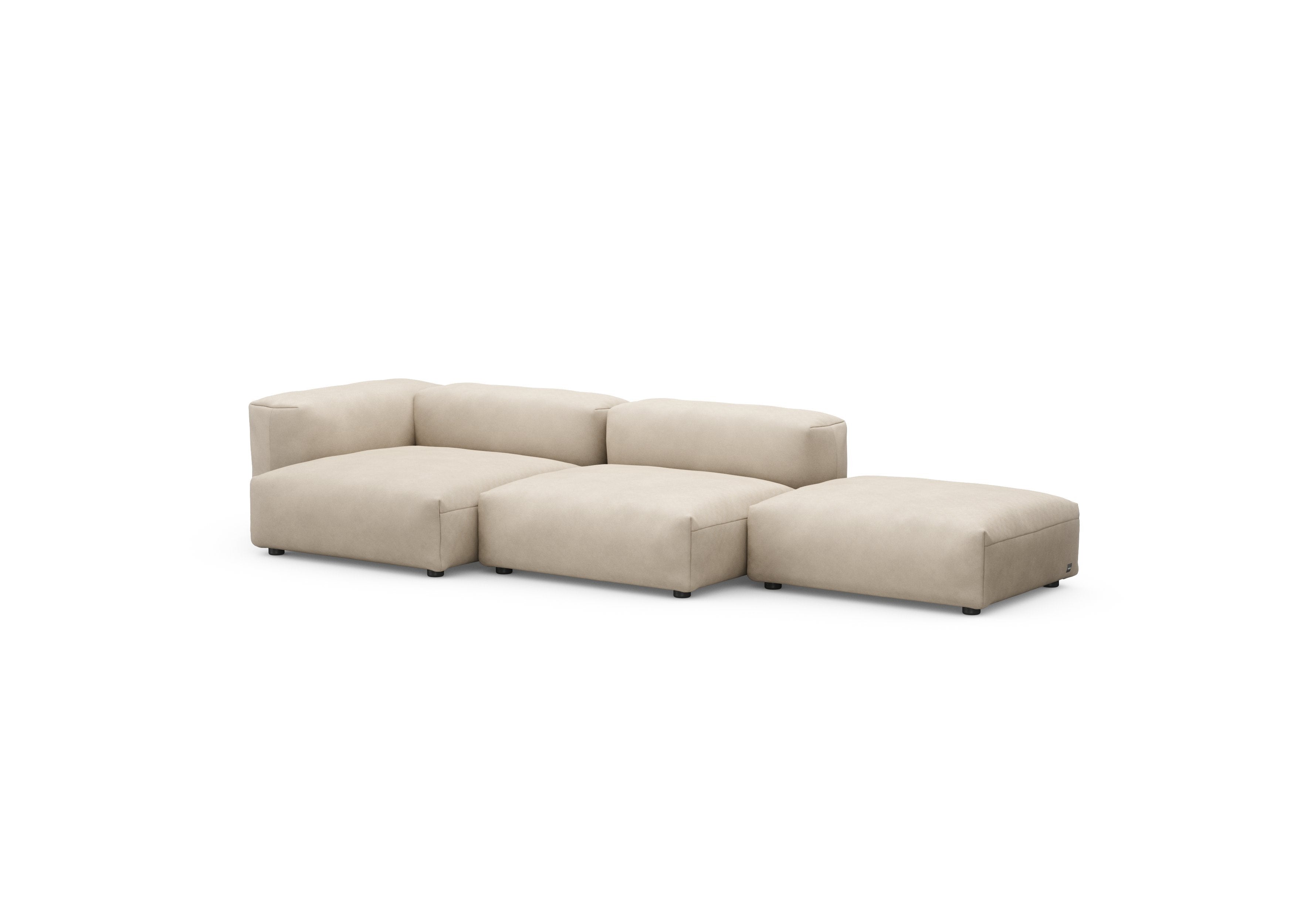 vetsak®-Three Seat Sofa L Canvas beige