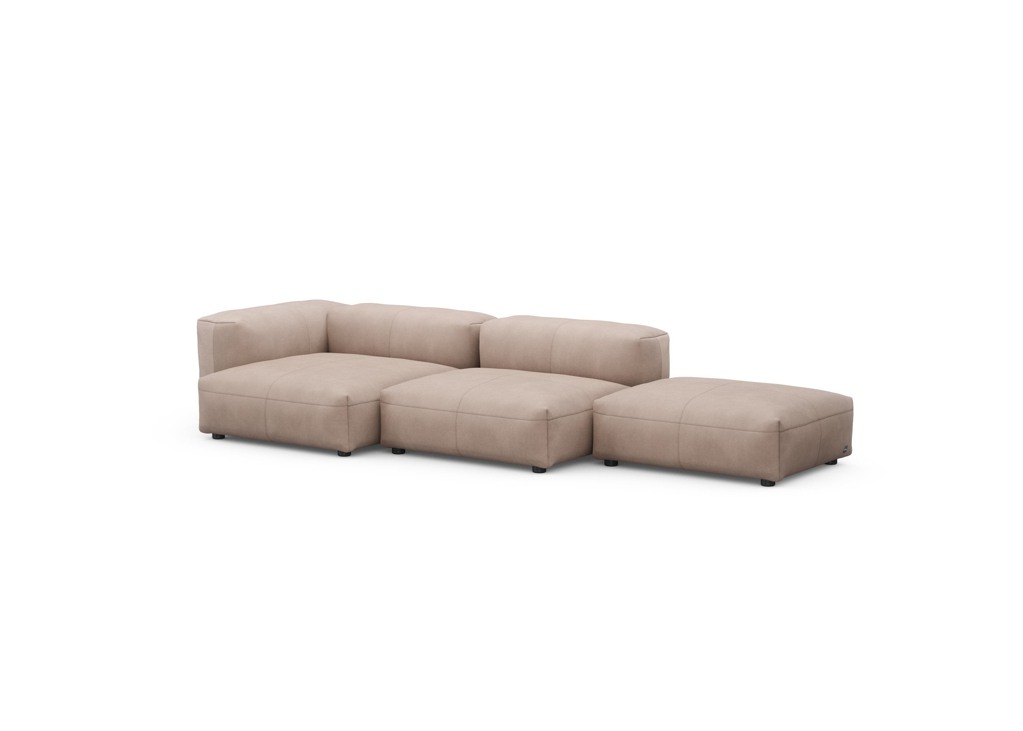 vetsak®-Three Seat Sofa L Leather stone