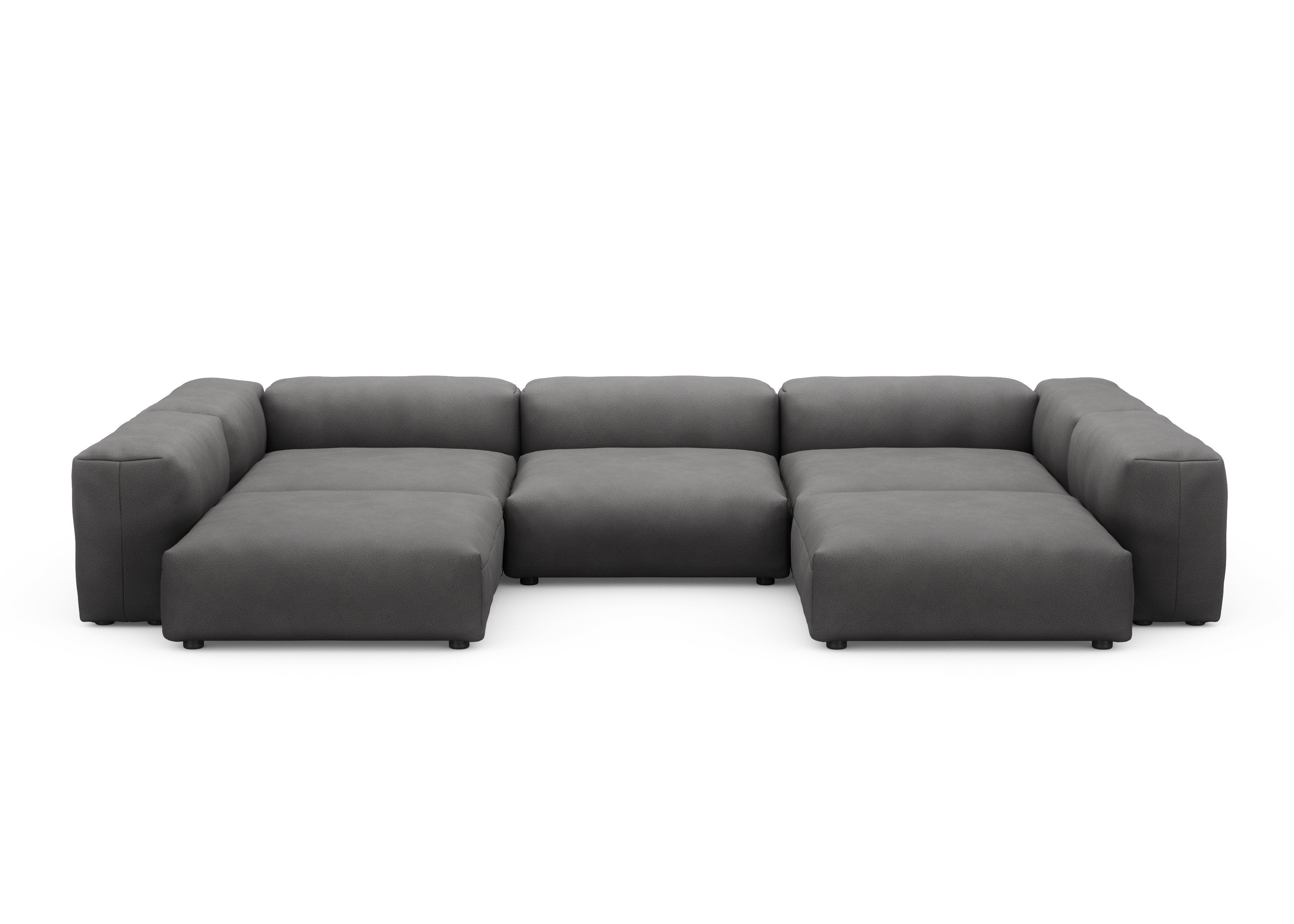 vetsak®-U-Shape Sofa L Knit dark grey